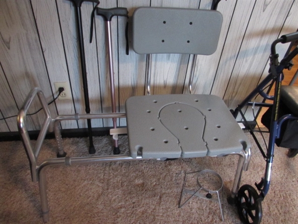 DRIVE WALKER, SLIDING SHOWER CHAIR & HOME HEALTH AIDS