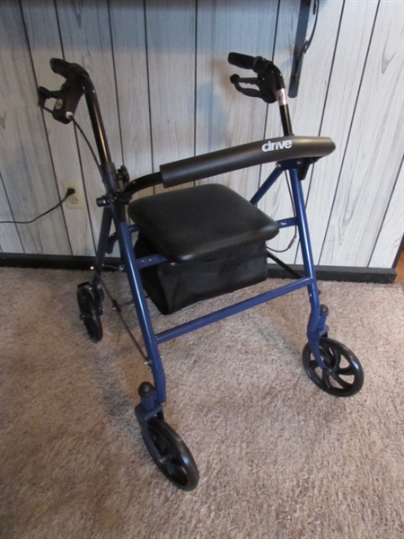 DRIVE WALKER, SLIDING SHOWER CHAIR & HOME HEALTH AIDS