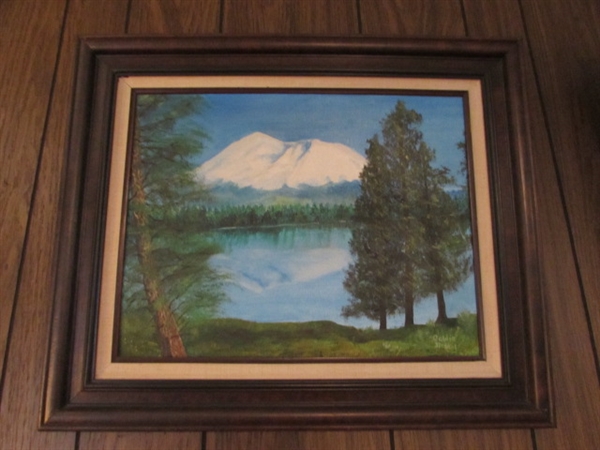 2 ORIGINAL FRAMED LANDSCAPE PAINTINGS BY GOLDIE STECKEL