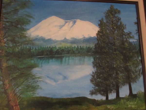 2 ORIGINAL FRAMED LANDSCAPE PAINTINGS BY GOLDIE STECKEL