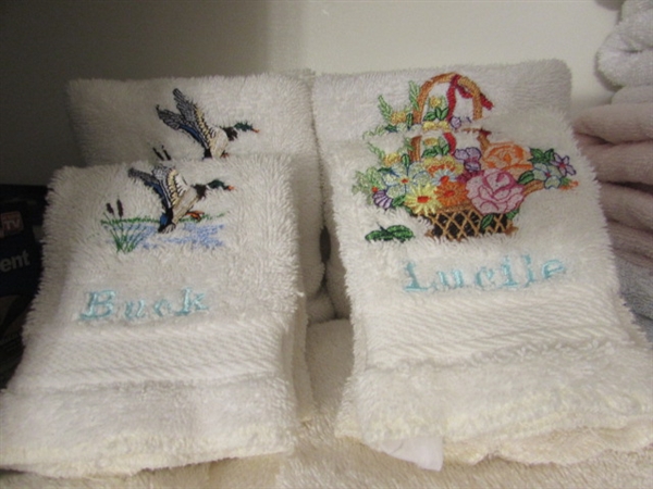 BATH TOWELS, HAND TOWELS & WASHCLOTHS
