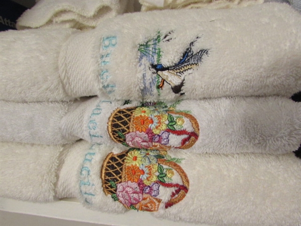 BATH TOWELS, HAND TOWELS & WASHCLOTHS