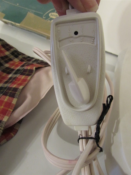 SCALE, BLOOD PRESSURE MONITORS, HEATING PAD & MORE
