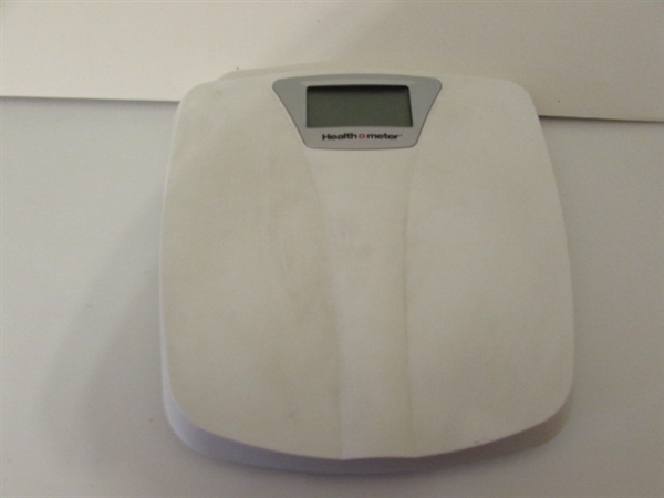 SCALE, BLOOD PRESSURE MONITORS, HEATING PAD & MORE