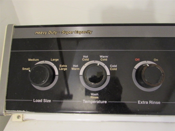 WHIRLPOOL HEAVY DUTY-LARGE CAPACITY WASHING MACHINE