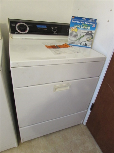 WHIRLPOOL HEAVY DUTY-LARGE CAPACITY ELECTRIC DRYER & LINT LIZARD