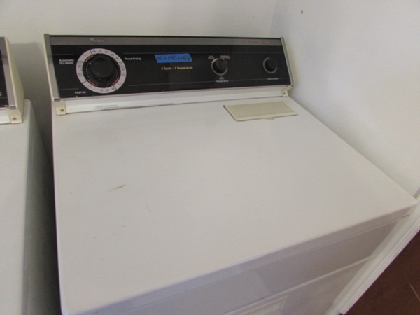 WHIRLPOOL HEAVY DUTY-LARGE CAPACITY ELECTRIC DRYER & LINT LIZARD
