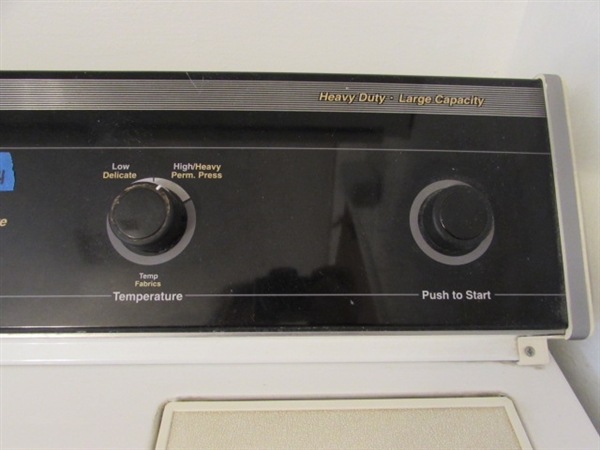 WHIRLPOOL HEAVY DUTY-LARGE CAPACITY ELECTRIC DRYER & LINT LIZARD
