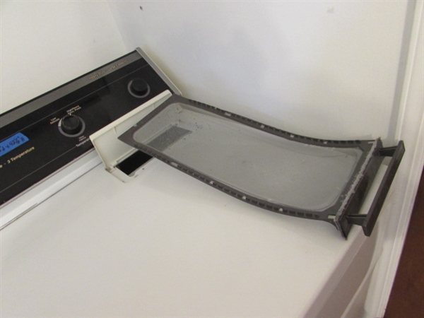 WHIRLPOOL HEAVY DUTY-LARGE CAPACITY ELECTRIC DRYER & LINT LIZARD
