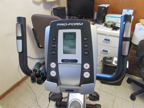 PROFORM 110R RECUMBENT EXERCISE BIKE & OTHER EXERCISE EQUIPMENT