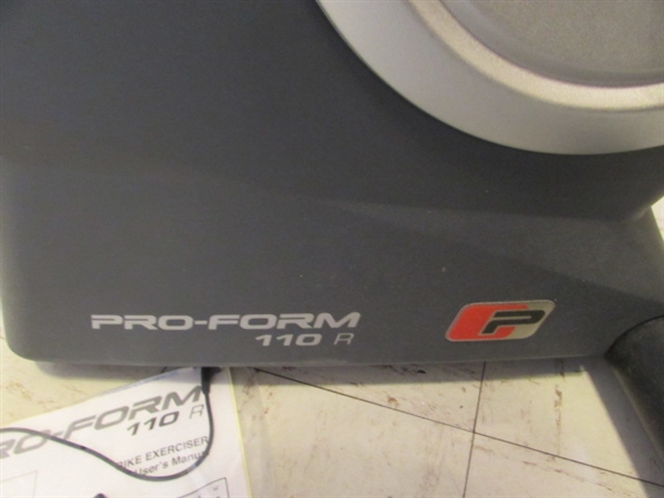 PROFORM 110R RECUMBENT EXERCISE BIKE & OTHER EXERCISE EQUIPMENT