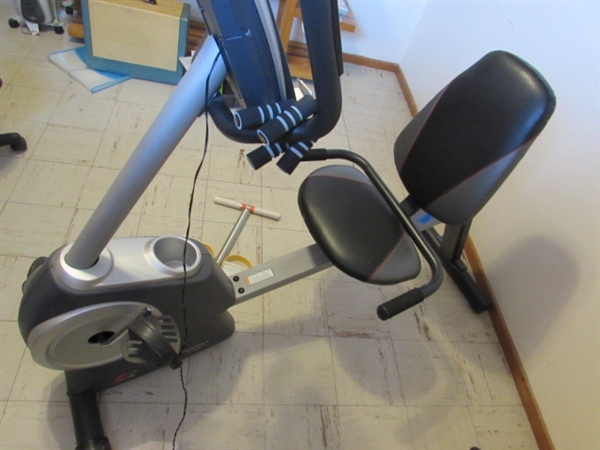 PROFORM 110R RECUMBENT EXERCISE BIKE & OTHER EXERCISE EQUIPMENT