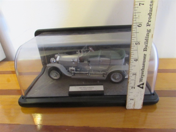 FRANKLIN MINT 1/24 SCALE 1907 ROLLS ROYCE THE SILVER GHOST DIE CAST CAR IN CASE