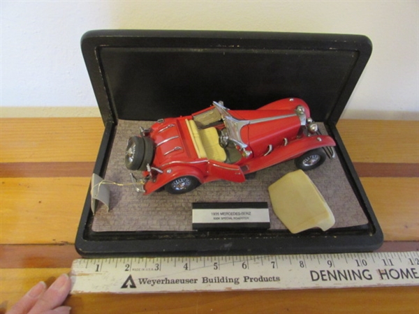 FRANKLIN MINT 1/24 SCALE 1935 MERCEDES BENZ 500K SPECIAL ROADSTER DIECAST CAR IN CASE