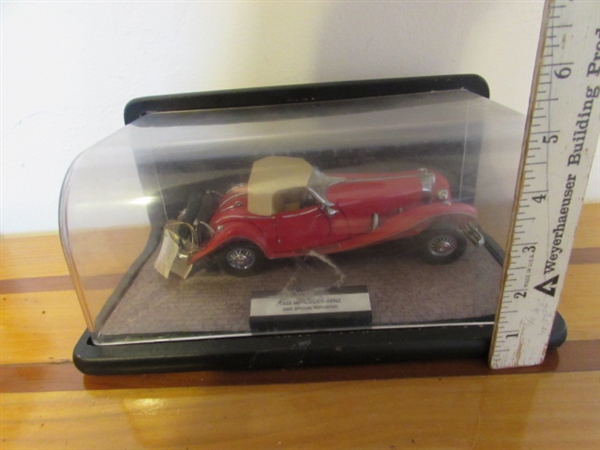 FRANKLIN MINT 1/24 SCALE 1935 MERCEDES BENZ 500K SPECIAL ROADSTER DIECAST CAR IN CASE