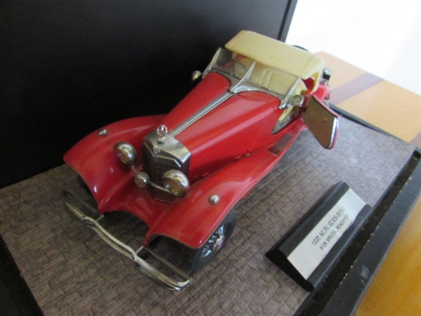 FRANKLIN MINT 1/24 SCALE 1935 MERCEDES BENZ 500K SPECIAL ROADSTER DIECAST CAR IN CASE