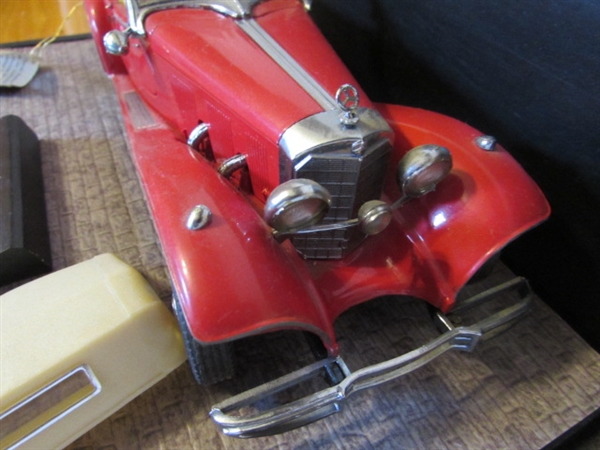 FRANKLIN MINT 1/24 SCALE 1935 MERCEDES BENZ 500K SPECIAL ROADSTER DIECAST CAR IN CASE