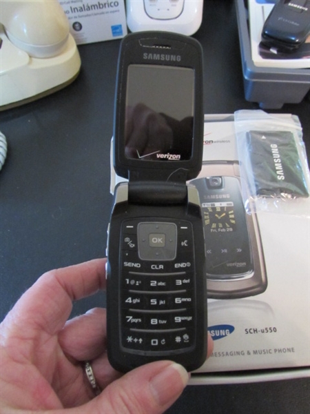 VINTAGE & MODERN TELEPHONES & 2 FLIP PHONES