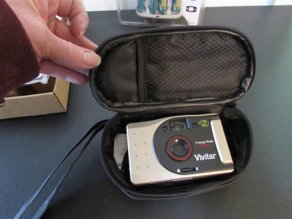 35mm VIVITAR CAMERA & DIGITAL KODAK CAMERA & MORE