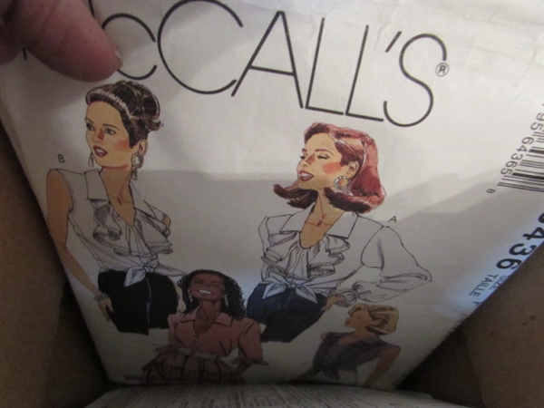3 BOXES OF VINTAGE SEWING PATTERNS