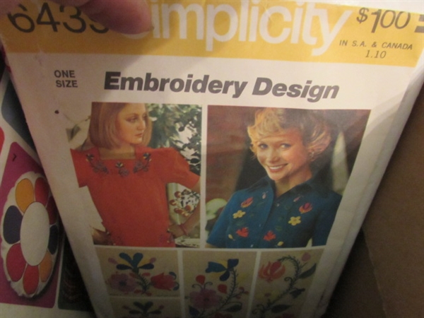 3 BOXES OF VINTAGE SEWING PATTERNS