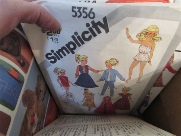 3 BOXES OF VINTAGE SEWING PATTERNS