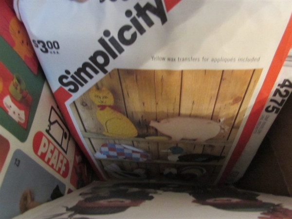 3 BOXES OF VINTAGE SEWING PATTERNS