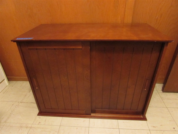 WOODEN STORAGE CABINET