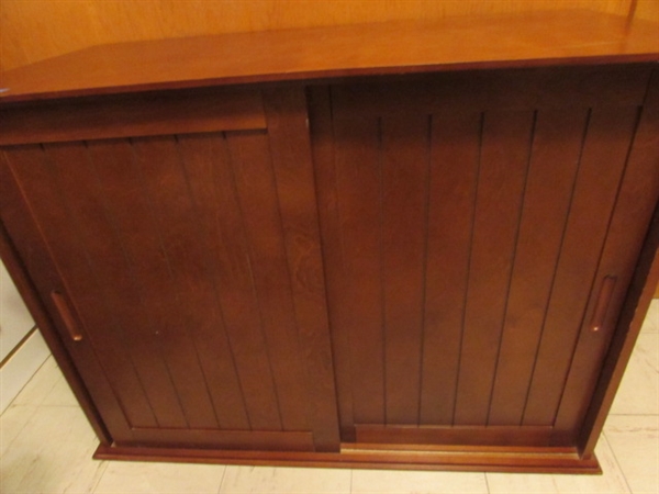 WOODEN STORAGE CABINET