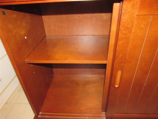 WOODEN STORAGE CABINET