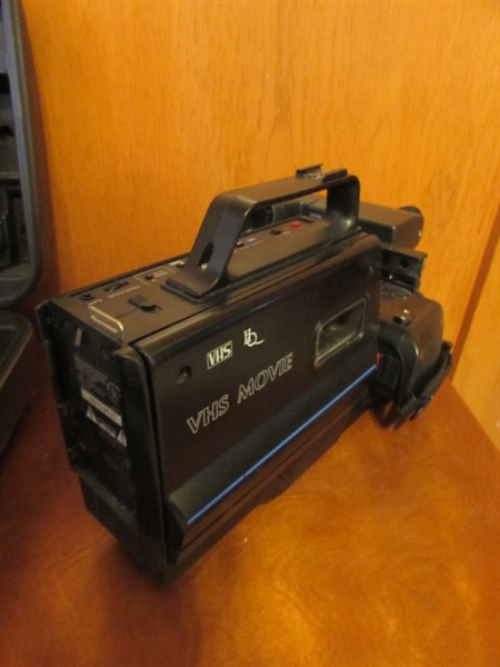 VINTAGE VHS MOVIE CAMERA, & TRANSFER EQUIPMENT