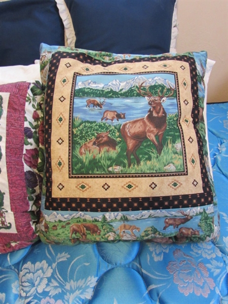 PILLOWS & 2 BLANKET IN A BAGS
