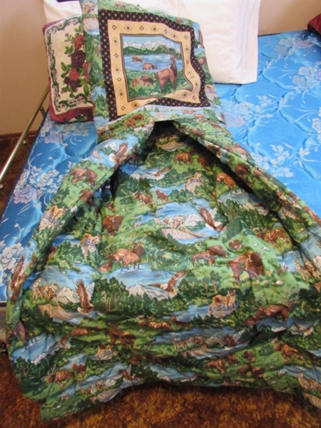 PILLOWS & 2 BLANKET IN A BAGS