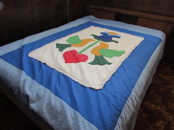 HAND APPLIQUED QUILT