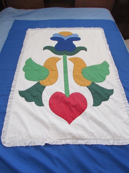 HAND APPLIQUED QUILT