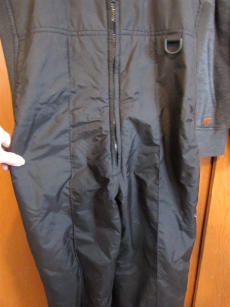 INSULATED BIB OVERALLS & KNIT JACKET