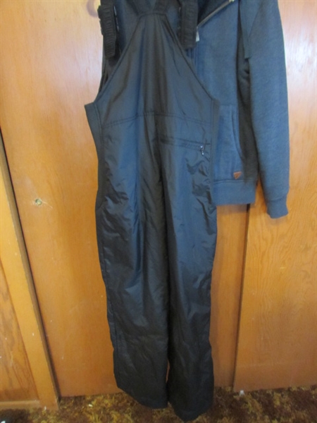 INSULATED BIB OVERALLS & KNIT JACKET