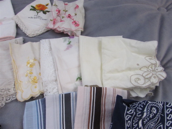 VINTAGE DOILIES & HANKIES