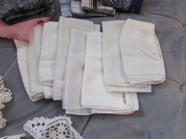 VINTAGE DOILIES & HANKIES