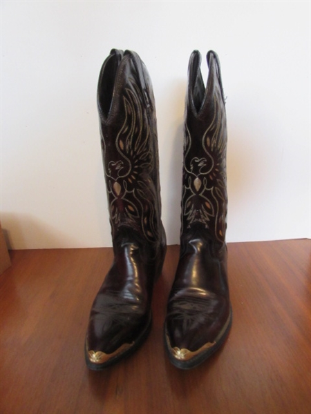 LADIES SIZE 7 D SHEPLERS COWBOY BOOTS