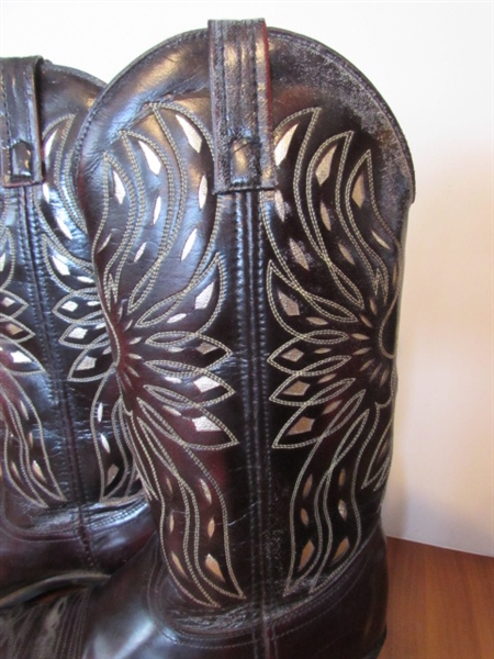 LADIES SIZE 7 D SHEPLERS COWBOY BOOTS