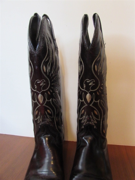 LADIES SIZE 7 D SHEPLERS COWBOY BOOTS