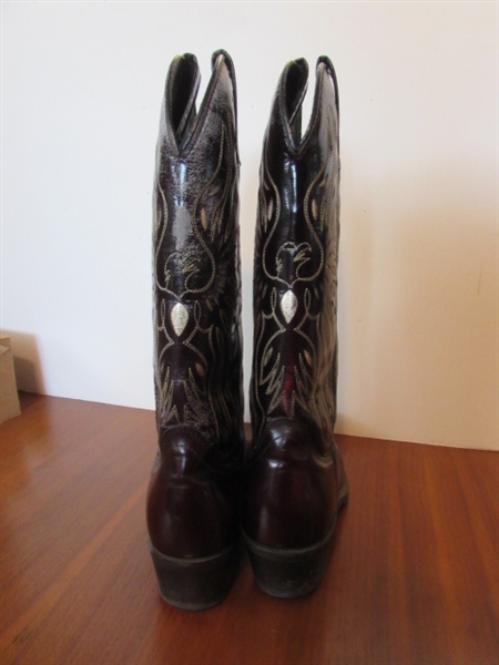 LADIES SIZE 7 D SHEPLERS COWBOY BOOTS