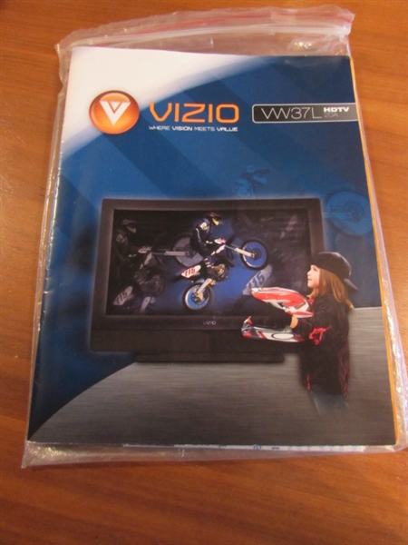 37 VIZIO FLAT SCREEN TV WITH WALL MOUNT