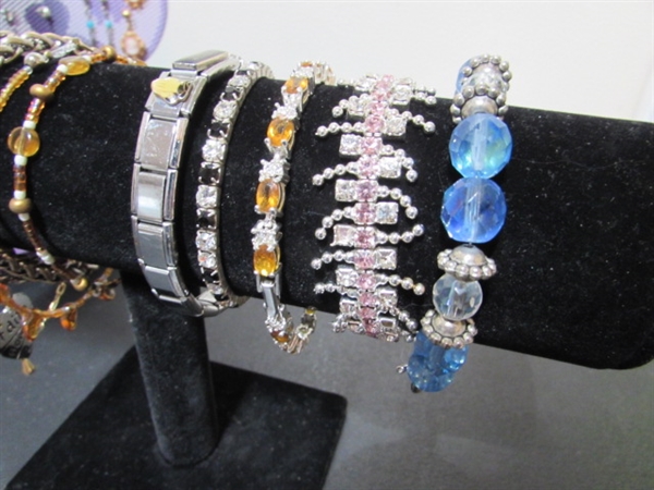 FASHION JEWELRY, ACRYLIC TRINKET BOX & CUTE BUTTERFLY EARRING HOLDER