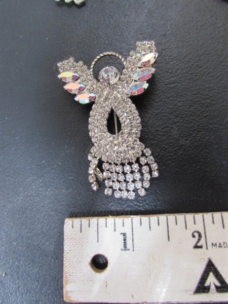 ANGEL JEWELRY & HEART SHAPED GLASS TRINKET DISHES