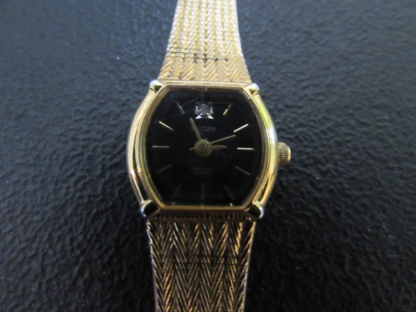 LADIES ELGIN WRIST WATCH & OTHER TIME PIECES - UNTESTED