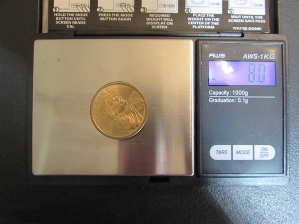 3 GOLD $1 US COINS & GOLD POSTAGE STAMP