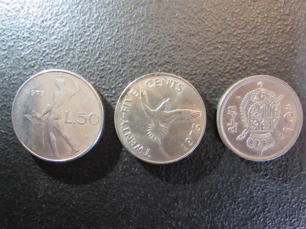 OLD MISSOURI SALES TAX RECEIPT COIN & COLLECTION OF FOREIGN COINS
