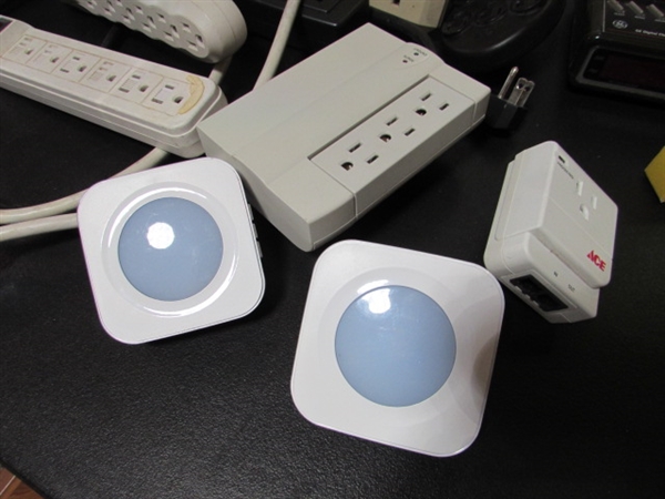 ALARM CLOCKS, POWER STRIPS, EXTENSION CORDS & MORE
